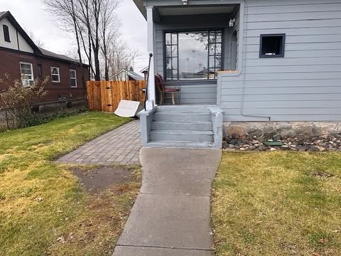 Front Entry & Steps Rebuild — before